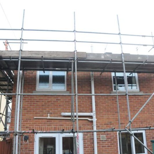 House extension scaffold